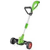 Tosaerba Tosaerba Elettrico Tosaerba Multifunzionale Domestico Piccolo Tosaerba Portatile Frutteto Giardino Ricaricabile Diserbatrice (Verde 2000mA)