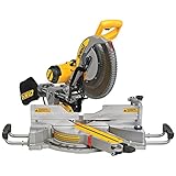 DEWALT DWS780-QS Troncatrice Radiale Doppio Abbattimento della Testa, 1675 W, Giallo/Nero, 305 mm