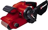 Einhell TC-BS 8038 Levigatrice a nastro (tensione 230 V, potenza 800 W, velocità nastro 380 m/min, platorello 76x142 mm, incl. 1 nastro abrasivo 75x533 mm)