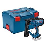 Bosch Professional 18V System Chiodatrice per legno a batteria GTH 18V-38 M (motore brushless, modalità di azionamento singola/a ripetizione, senza batterie e caricabatteria, in L-BOXX)