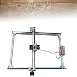 CNC - Mini fresatrice laser da 500 mW, fai da te, per incisioni, fai da te, con occhiali per alluminio, legno, acrilico, PVC e PCB, 40 x 50 cm