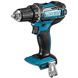 Makita DHP482Z DHP482Z-Taladro Combinado 18V 62 NM, Nero/Blu, S