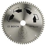 Bosch 1x Lama per Sega Circolare Special (per Legno, Metalli non Ferrosi, Plastica, Ø 235 x 2.5/1.8 x 30/25 mm, 64 Denti, FT, con 1x Anello di Riduzione 25 mm, Accessori Seghe Circolari)