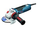 Bosch Professional 060179P002 Smerigliatrice Angolare GWS 19-125 CIE, da 125 mm, con Regolazione della Velocità, Kickback Stop, Confezione in Cartone, 1900 W