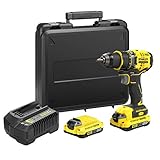 STANLEY FATMAX, TRAPANO AVVITATORE BRUSHLESS 18V V20 - 2.0 AH. SFMCD720D2K-QW