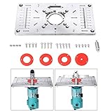 Piastra Di Inserimento Del Tavolo Del Router Multifunzionale, Centro Conveniente, Migliora l'efficienza, Trim Router Table Plate Lavorazione Del Legno Flip Trimming Board Per Banco Di Falegnameria