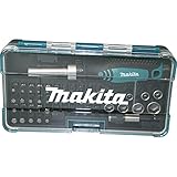 Makita 8958010 Giraviti Cricchetto Makita Kit B-36170 Reversibile 47 Pezzi, Blu