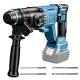 Martello perforatore per batteria Makita da 18 V, senza spazzole senza fili, con giunto di sicurezza per calcestruzzo/muratura, 3 Joule, 1200 giri/min, 5000 ipm, 4 modalità di applicazione con