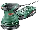 Bosch Home and Garden 603378000 Levigatrice Eccentrica con 1 Platorello Abrasivo, 220 W, 240 V, Blu/Rosso, 21.1 x 34.6 x 7 cm