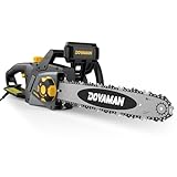 DOVAMAN 2400W Motosega Elettrica, con Sistema di Auto-Tension SDS, 40cm Barra e Catena Oregon, 15m/s Velocità della Catena, Olio Automatico, Freno Meccanico, 2 Catene - DCS01A