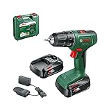 Bosch Trapano avvitatore a batteria EasyDrill 18V-40 (2 batterie da 2,0 Ah, sistema 18 volt, in custodia per il trasporto)