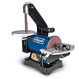 Scheppach 490 3304 901 Levigatrice a Nastro e Disco, 240 V, Blu/Nero, 125 mm