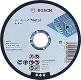 Bosch Professional 1x Standard for Metal per il Disco da Taglio Dritto (adatta a lamiere, acciaio Ø 125 x 1 x 22,23 mm, Accessori Smerigliatrici Angolari)