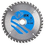 OX ox-tctw-tf-1602040 40 denti taglio del legno ATB Thin Kerf, lama per sega circolare, 0 V, argento/blu, 160/20 mm