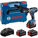 Bosch Professional BITURBO Trapano-avvitatore con percussione a batteria GSB 18V-150 C (coppia di serraggio max. 150 Nm, incl. 3 batterie ProCORE 8.0Ah, caricabatteria GAL 1880 CV, in L-BOXX)