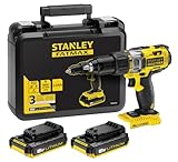 STANLEY FAMTAX Trapano Avvitatore A Percussione 108 W, Nero Giallo, ‎23 x 5.5 x 22 cm 1.8 Kg. FMC625D2-QW