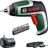 Bosch Home and Garden Avvitatore a batteria Bosch IXO (7a generazione, 3,6 V, 2,0 Ah, 5,5 Nm, con cavo micro USB; incluso attacco angolare, vite fino a 190 viti; in scatola) - Amazon Edition