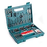 Makita b-53811 set di accessori, Lega di acciaio, per Legno, 100 pezzi, multicolore