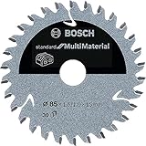 Bosch Professional Lama per sega circolare Standard (for MultiMaterial, 85 x 15 x 1.5 mm, 30 denti, accessorio per sega circolare a batteria)